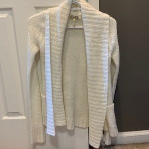 White cardigans w pockets